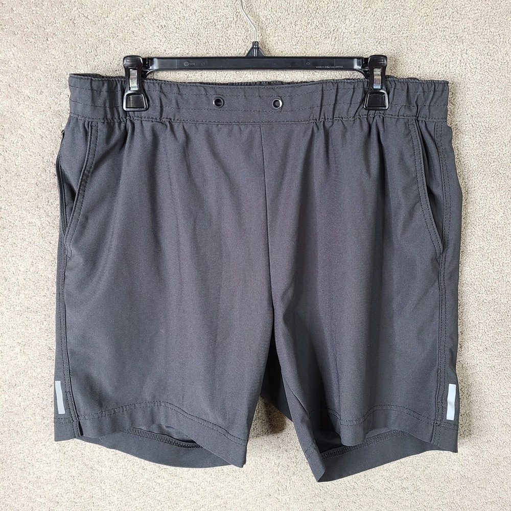 Projek Raw Shorts Men Large Black Performance Athletic Polyester Training Casual